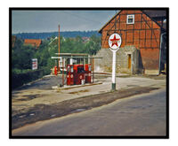 Wellerode Tankstelle um 1960 (?)